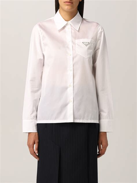 gemelli camicia prada|Camicia in organza Bianco .